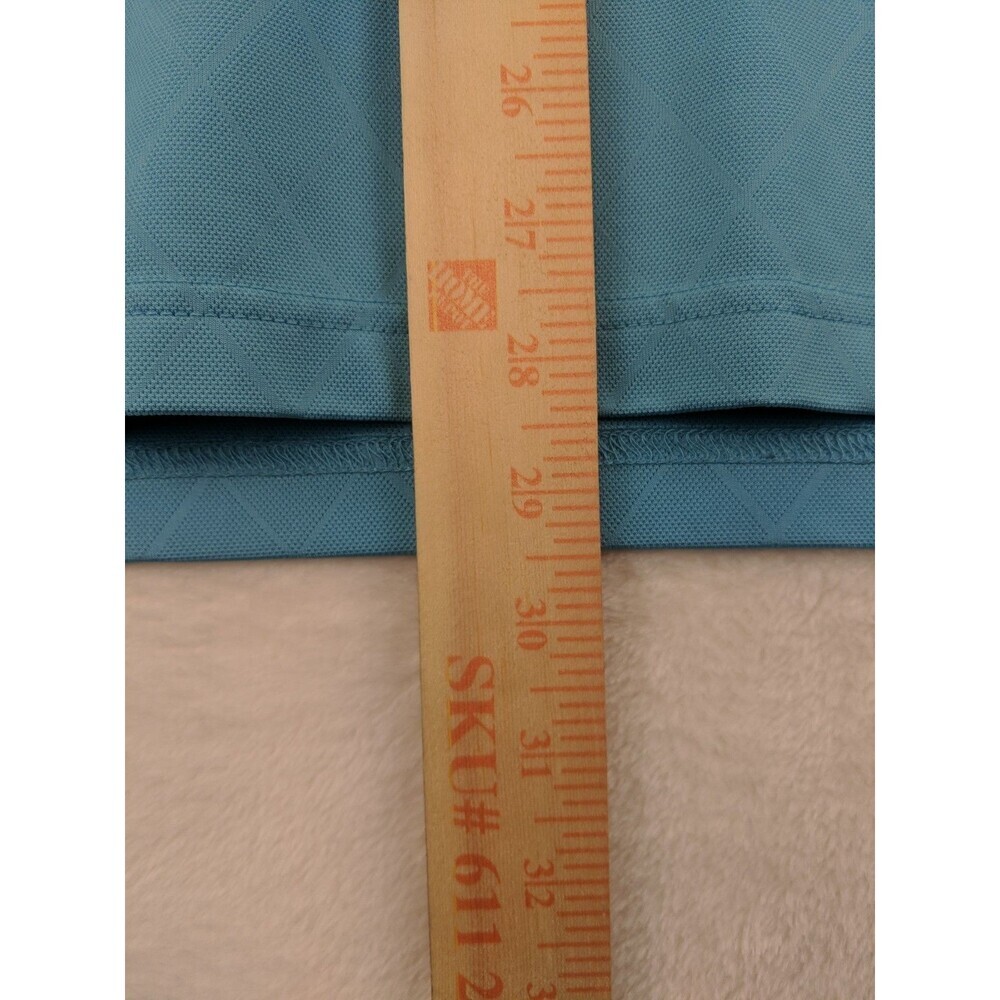 Brooks Brothers Two Tone Blue Performance Polo Mens XL Short Sleeve Breathable - Picture 4 of 12